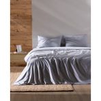 Madame Coco Benati Çift Kişilik %100 Pamuk İpliği Boyalı Çarşaflı Nevresim Takımı - Lacivert - 200 x 220 cm