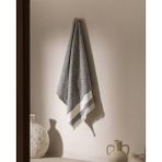 Madame Coco Brest %100 Pamuk Banyo Havlusu - Antrasit - 75X150 cm - 75 x 150 cm