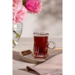 Madame Coco Brice 4 'lü Çay Fincanı Seti - 115 ml - Şeffaf