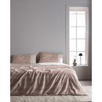Madame Coco Burnel çift kişilik pamuk madame coco crep baskılı nevresim takımı - pudra - 200 x 220 cm