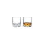 Madame Coco Cam Desenli Viski Bardağı 4'lü Set Şık Sunum ve Servis İçin Özel Tasarım - 250 ml - Şeffaf