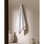Madame Coco Caresse %100 Pamuk Banyo Havlusu - Beyaz/kırmızı - 70X140 cm - 70 x 140 cm