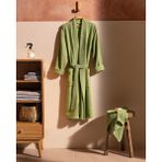 Madame Coco Carla Kimono Unisex Bornoz Set - Haki - L - XL
