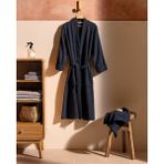 Madame Coco Carla Kimono Unisex Bornoz Set - Lacivert - 2XL