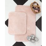 Madame Coco Carol 2'li 60x100 + 50x60 cm Pudra Banyo Paspası