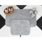 Madame Coco Carol 2'li Banyo Paspası - Gri - 60 x 100 cm