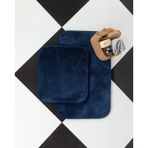 Madame Coco Carol Banyo Paspası 1kbapa05152'li Küçük Boy Set-indigo Indigo Mavi