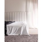 Madame Coco Ciel King Size%100 Pamuk Lastiksiz Saten Çarşaf Beyaz