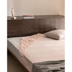 Madame Coco Ciel Tek Kişilik Plus %100 Pamuk Lastikli Saten Çarşaf - Açık Pudra 8684427179710 Çok Renkli