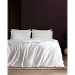 Madame Coco Clarette Çift Kişilik Bambu Saten Nevresim Takımı - Beyaz - 200 x 220 cm