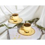 Madame Coco Clementine 2-li Fincan Seti - 90 ml - 2 Adet - Sarı