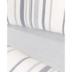 Madame Coco Colmar Çift Kişilik Armürlü Çarşaflı Nevresim Takımı - 200 x 220 cm - Gri - Lacivert