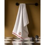 Madame Coco Corvan %100 Pamuk Nakışlı Yüz Havlusu - Beyaz - 50X70 cm - 50 x 70 cm