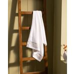 Madame Coco Daine Banyo Havlusu, Beyaz-Bej, 70 x 140