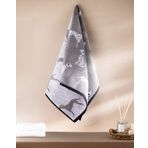 Madame Coco Dalmatien İpliği Boyalı Yüz Havlusu - Koyu Gri - 50x85 cm