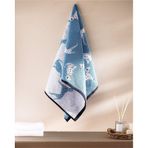 Madame Coco Dalmatien İpliği Boyalı Yüz Havlusu - Mavi - 50x85 cm Mavi