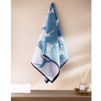 Madame Coco Dalmatien İpliği Boyalı Yüz Havlusu - Mavi - 50x85 cm