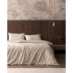 Madame Coco Delisle King Size Pamuklu Baskılı Nevresim Takımı - Bej - 240 x 220 cm