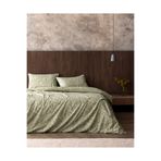 Madame Coco Delisle Tek Kişilik Pamuklu Baskılı Çarşaflı Nevresim Takımı - Haki