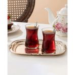 Madame Coco Esperanza 6 Parça Desensiz Şeffaf Cam Çay Bardağı Seti Şık Kullanışlı Tasarım