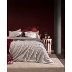 Madame Coco Fayette King Size %100 Pamuk Flanel Çarşaflı Nevresim Takımı - Bej - 240 x 220 cm