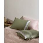 Madame Coco Fleuve %100 Pamuk 2'li Yastık Kılıfı - Haki - 50 x 70 cm