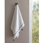 Madame Coco Gland Yüz Havlusu, Beyaz-Gri, 50 x 80