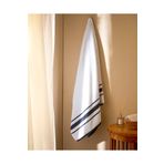 Madame Coco Hector Beyaz Lacivert 80x160 cm Banyo Havlusu