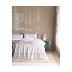 Madame Coco Holly Çift Kişilik %100 Pamuk Çarşaflı Nevresim Takımı - Beyaz/Turkuaz
