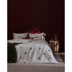 Madame Coco Isabelle Çift Kişilik %100 Pamuk Ranforce Baskılı Nevresim Takımı - Bej - 200 x 220 cm