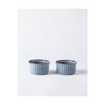 Madame Coco Kleby 2'li Natural Sufle Kabı - Mavi - 10 cm