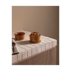 Madame Coco Kleby 2'li Natural Sufle Kabı - Turuncu - 10 cm