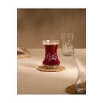 Madame Coco Lavem White Flowers 6'lı Çay Bardağı Seti