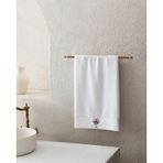 Madame Coco Lavinia Nakışlı %100 Pamuk Yüz Havlusu - Beyaz - 50x76 Cm 8684427212349 Beyaz