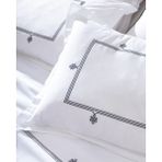 Madame Coco Lilas Çift Kişilik Nakışlı Çarşaflı Nevresim Takımı - Saten - 200 x 220 cm - Antrasit