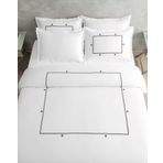 Madame Coco Lilas King Size Nakışlı Saten Nevresim Takımı