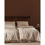 Madame Coco Loire Family Size Çarşaflı Nevresim Takımı ( Tencel:trade_mark: ) - Bej - 160 x 220 cm