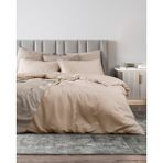 Madame Coco Loire King Size Tencel Çarşaflı Nevresim Takımı ( TENCEL:trade_mark: ) - Bej - 240 x 220 cm