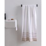 Madame Coco Luth Pamuklu Banyo Havlusu - Bej/gri - 70X140 cm - 70 x 140 cm - Bej - Gri