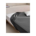 Madame Coco Manon King Size %100 Pamuk Ranforce Lastikli Çarşaf - Antrasit