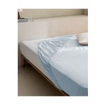 Madame Coco Manon King Size%100 Pamuk Ranforce Lastikli Çarşaf Mavi