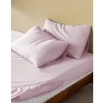 Madame Coco Manon King Size%100 Pamuk Ranforce Lastikli Çarşaf Takımı Mürdüm