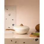 Madame Coco Manon Wok Tava - Beyaz - 30 cm - 30cm
