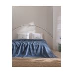 Madame Coco Mathilda King Size %100 Pamuk Karde Düz Pike Takımı - İndigo