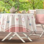 Madame Coco Mavel Pvc Masa Örtüsü - 140 cm - Bej