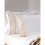 Madame Coco Nicola %100 Pamuk 2'li Yastık Kılıfı - Bej - 50x70
