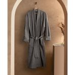 Madame Coco Nicola Kimono Erkek Bornoz - Antrasit - S - M