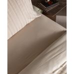 Madame Coco Nicole King Size %100 Pamuk Armürlü Çarşaflı Nevresim Takımı - Bej - 240 x 220 cm