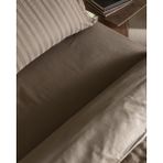 Madame Coco Nicole King Size %100 Pamuk Armürlü Nevresim Takımı - Vizon - 240 x 220 cm