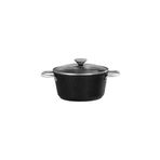 Madame Coco Noir Titanyum Derin Tencere - Siyah - 22 cm